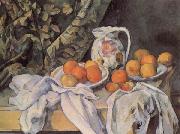 Paul Cezanne Still life with Drapery Sweden oil painting artist